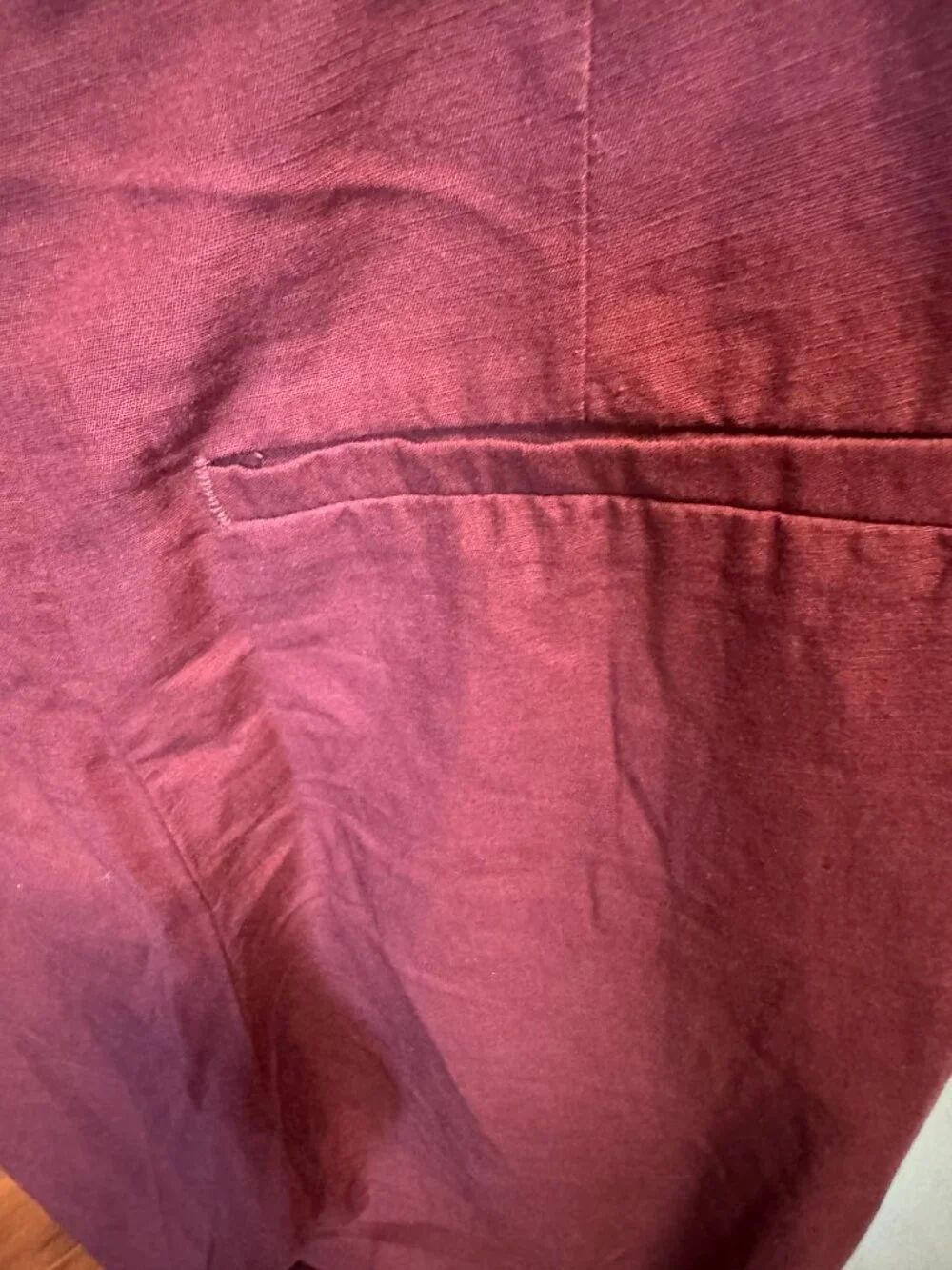 H&M women wide leg hi-waist linen blend one pleat pant size 6 new with tag